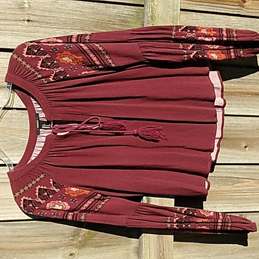 Junior's, Forever 21, Size Small, Boho blouse